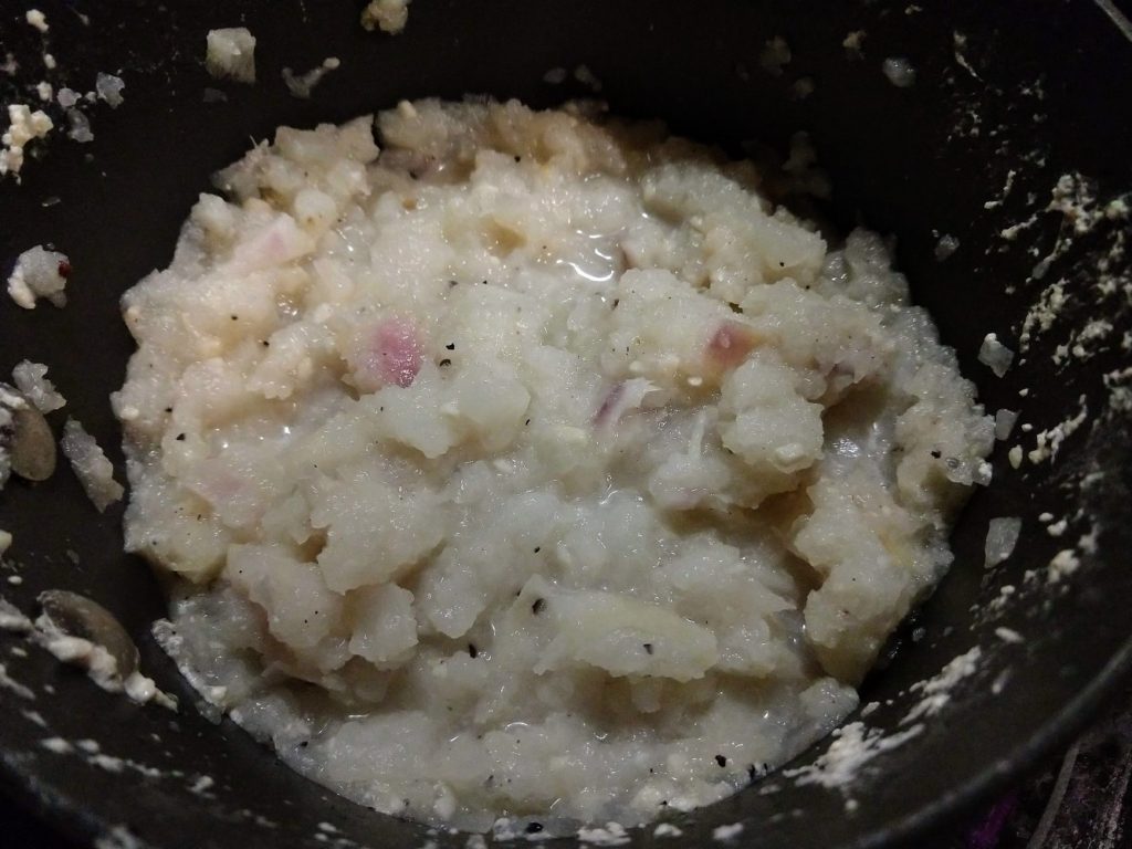 cooked mashed turnips