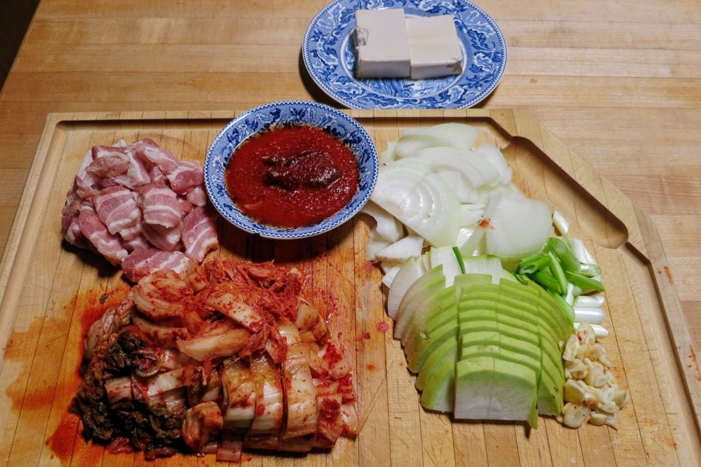 kimchi stew ingredients