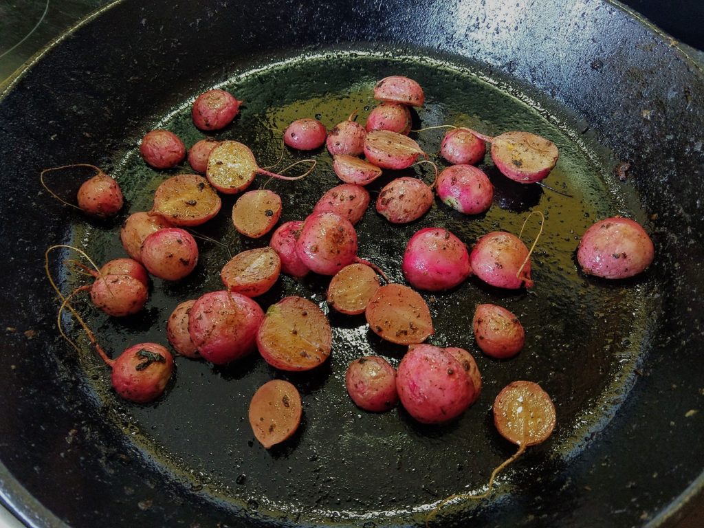 sauteed radishes