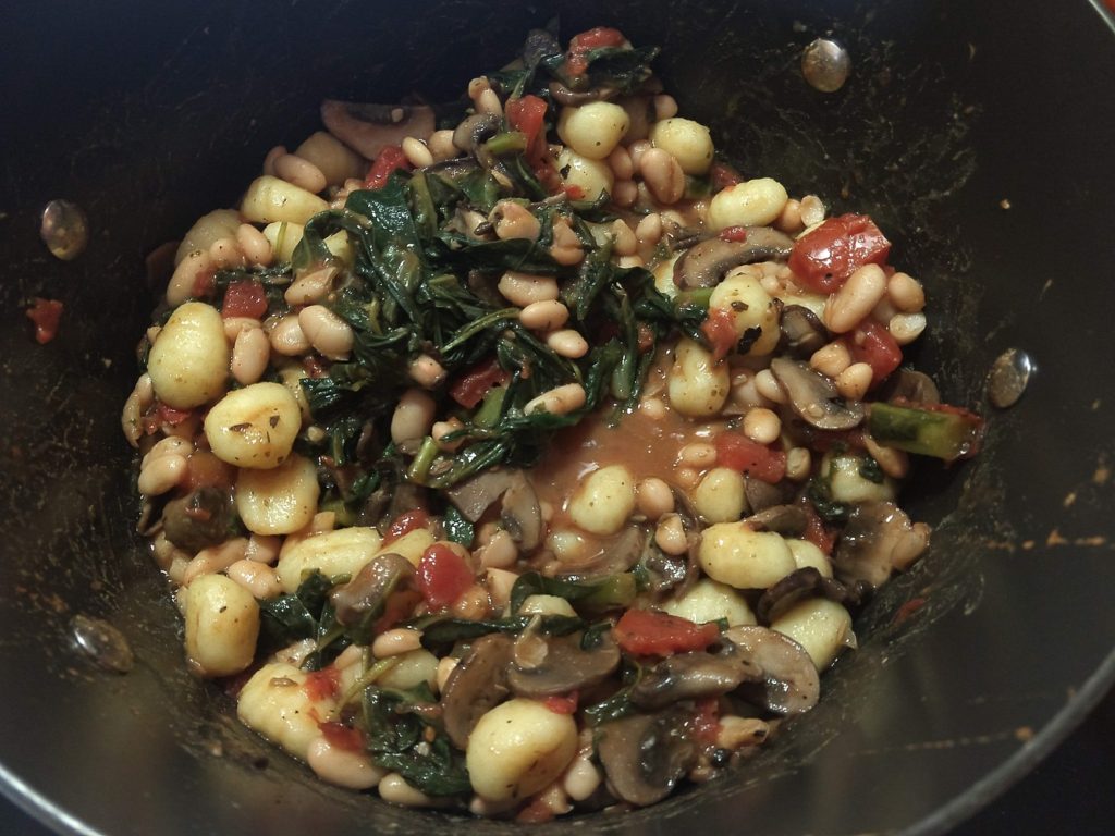 great northern bean stew with gnocchi