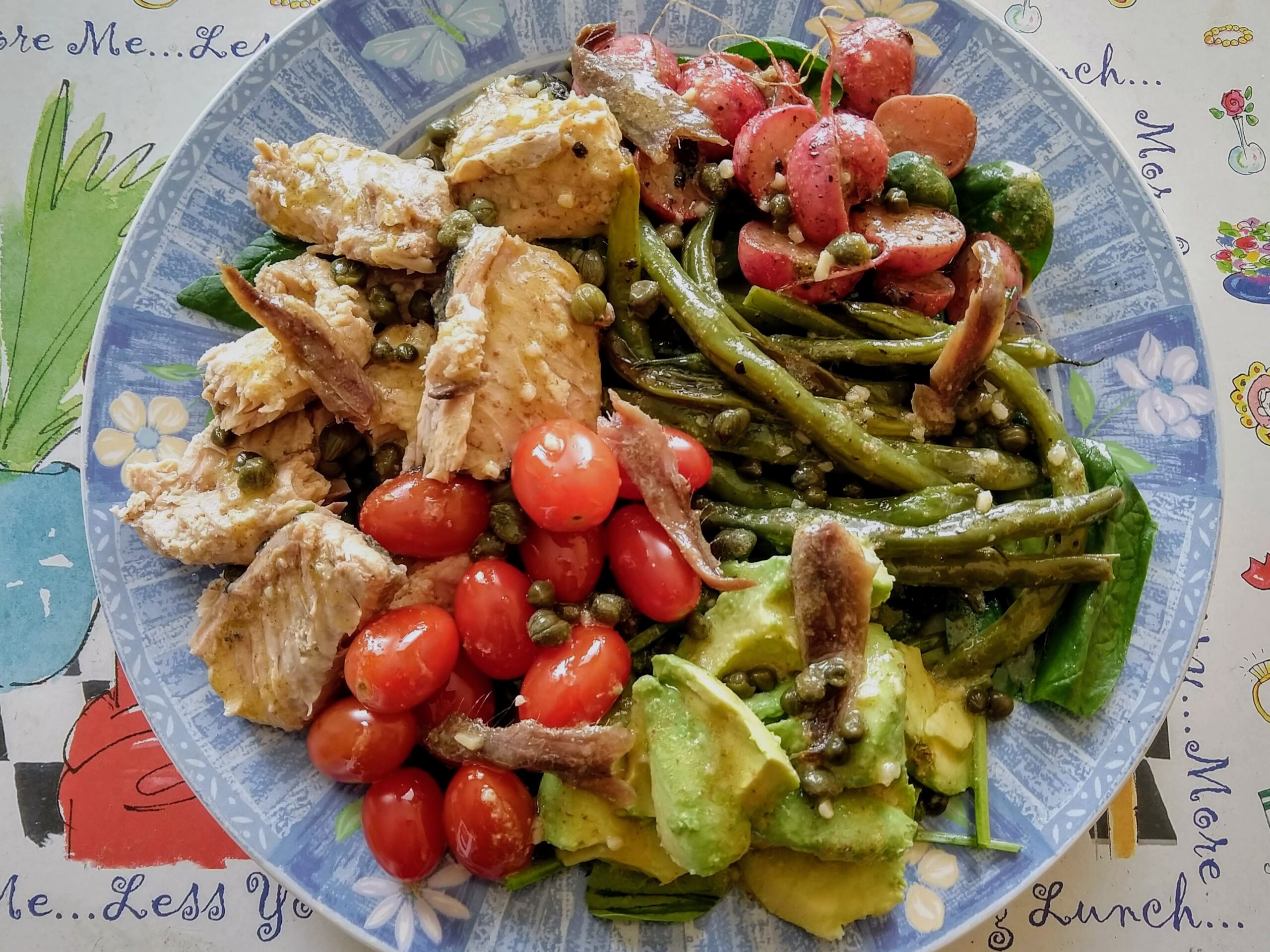 salmon nicoise salad